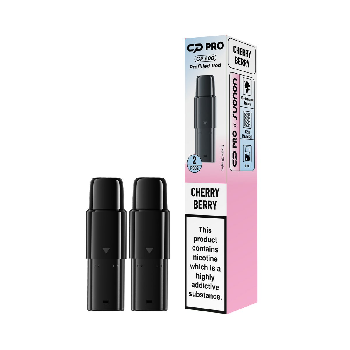 Cherry Berry Prefilled Crystal CP600 Pods
