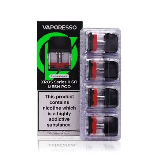 Pods Vaporesso XROS COREX 2.0 (Pack 4) — Recambios XROS 3, 4, Mini y Pro