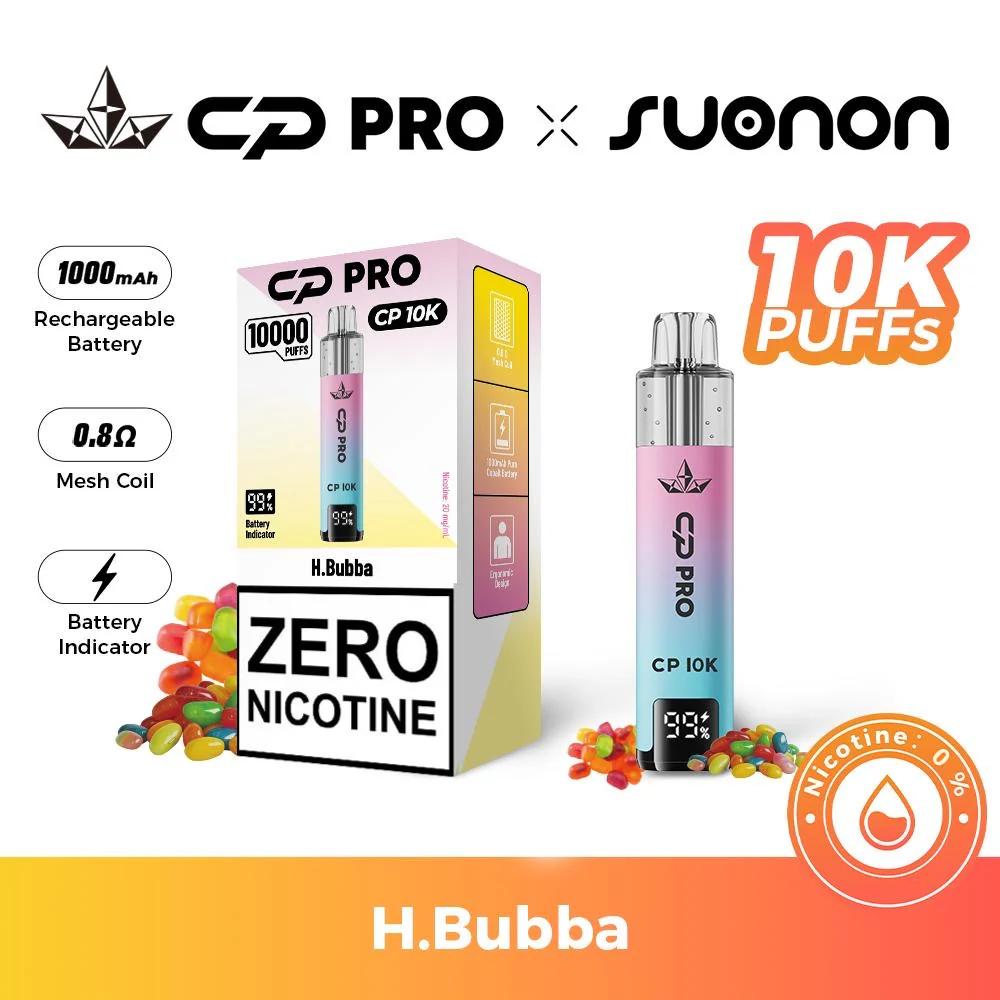 Vaper Recargable Sin Nicotina Hubba Bubba Crystal Pro CP10K