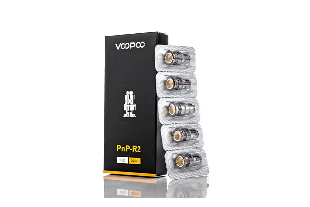 VOOPOO PnP R2 1.0Ω Replacement Coils (Pack of 5) — MTL, Fits Vinci & Drag