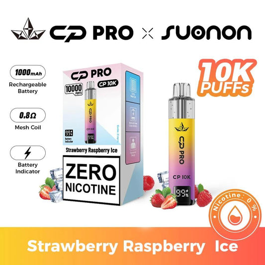 Vaper Recargable Sin Nicotina Strawberry Raspberry Ice Crystal Pro CP10K