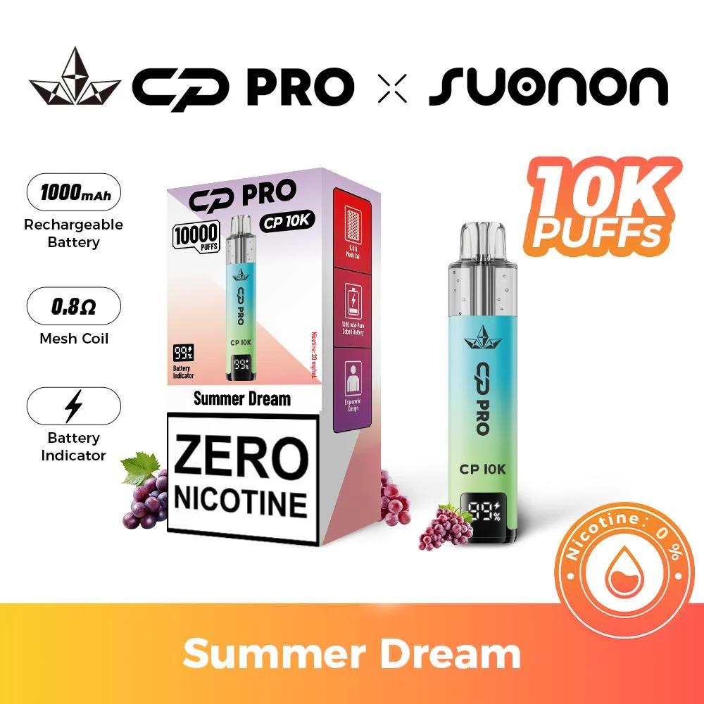 Vaper Recargable Sin Nicotina Summer Dream Crystal Pro CP10K